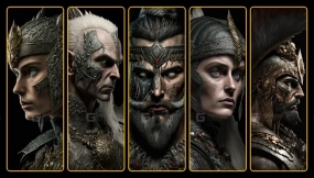 102张传奇战士插画包 分辨率超过8K  102 Legendary Warrior Illustration Pack More Than 8K Resolution