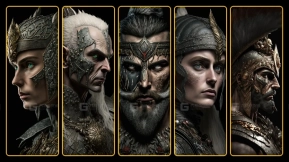 102张传奇战士插画包 分辨率超过8K  102 Legendary Warrior Illustration Pack More Than 8K Resolution