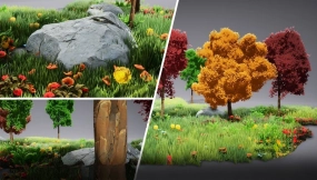 【UE】风格化植被包 V.01  Stylized Foliage Pack V.01