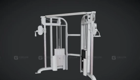 体育器材 绳索拉力机 PBR游戏就绪 Sports - Cable Machine - PBR Game Ready