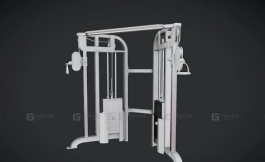 体育器材 绳索拉力机 PBR游戏就绪 Sports - Cable Machine - PBR Game Ready