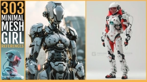 303 科幻赛博机械女孩  303 Minimal Mesh Girl