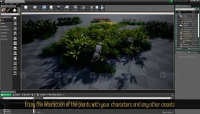 【UE】动态交互式植被植物8 - 植被工具与交互音效  Dynamic Interactive Foliage Plants 8 - Foliage tool and interactive sound