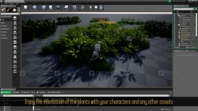 【UE】动态交互式植被植物8 - 植被工具与交互音效  Dynamic Interactive Foliage Plants 8 - Foliage tool and interactive sound