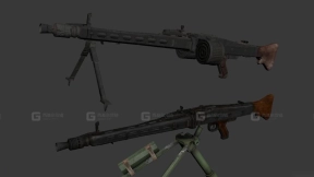 MG42通用机枪-MG 42 3D model-12