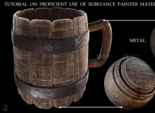 Substance 3D Painter！制作木杯子材质细节！