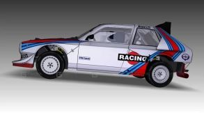 1985年蓝旗亚Delta S4 - 1985 Lancia Delta S4 3D model-33