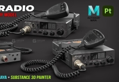 Maya + Substance 3D Painter ！制作CB 电台游戏资产模型 ！
