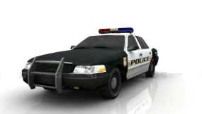 警车 - Police car 3D model-136