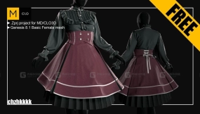 洛丽塔连衣裙子女仆装