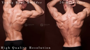 20张年轻健美运动员参考图片  Cubebrush - Hector - Young Body Builder