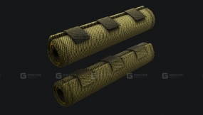 带罩消音器 3D模型-55 Silencer covered 3D model-55