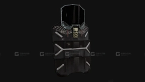 黑胡子重做盾牌-1 - Blackbeard Reworked Shield 3D model-1