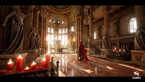 亚瑟王中世纪城堡内部环境 King Arthur Medieval Castle Interior Environment