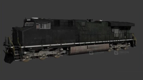ES44AC 黑色 - ES44AC Black 3D model-18