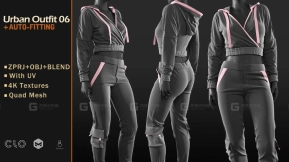 女士现代休闲运动套装