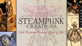 蒸汽朋克风人物景观创意图片素材 Steampunk style figure landscape creative image materials