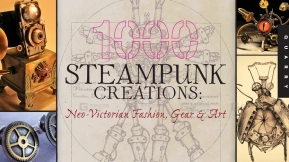 蒸汽朋克风人物景观创意图片素材 Steampunk style figure landscape creative image materials