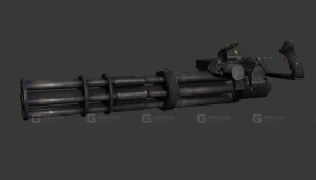 加特林机枪-23 - MiniGun 3D model-23
