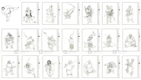 李云中水浒人物白描：108梁山好汉线描插图集