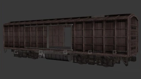 棚车 - Boxcar 3D model-22