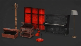 10+室内卧室物品合集 Room model pack