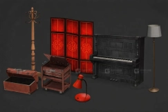 10+室内卧室物品合集 Room model pack