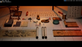 【UE】中国文房四宝笔墨纸砚  Chinese Study