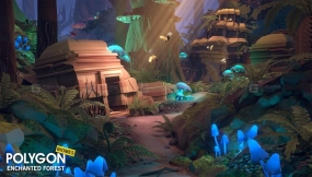 【UE】风格化魔法森林自然生物群落 POLYGON - Enchanted Forest - Nature Biomes