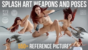550+飞溅艺术武器女性刺客战斗pose参考图片 550 + Splash Art Weapons And Poses Reference Pictures