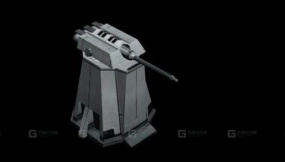 反坦克炮塔 Противотанковая турель 3D model-17