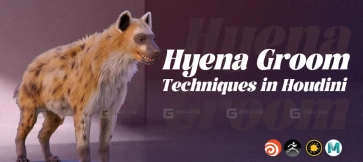 Houdini鬣狗毛发制作基础教程  Hyena groom techniques in Houdini