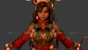 圣诞皮肤松鼠女孩 Christmas Skin Squirrel Girl