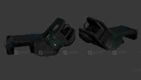 倾斜机械瞄具 3D模型-9 Canted iron sights 3D model-9