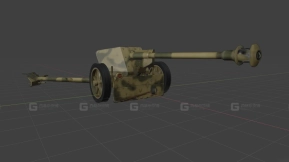 7.5厘米PaK 40 3D模型-37 - 7,5sm PaK 40 3D model-37