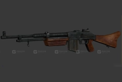 勃朗宁1928型-Browning wz1928 3D model