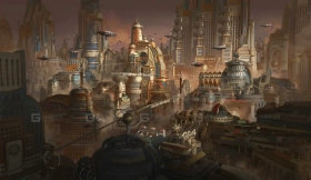 【Kitbash3D】原子朋克未来科幻城市建筑楼房3D模型 Kitbash3D AtomPunk