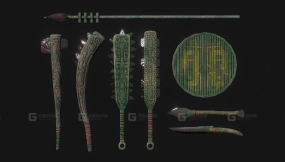 玛雅武器套件 Mayan weapon pack