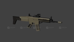 斯卡尔-L-Scar-l low poly 3D model