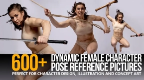 600多个动态女性刀剑姿势参考图片 600+ Dynamic Female Pose Reference Pictures