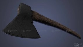 生锈斧头（森林） - Rusty Axe (The Forest) 3D model-41