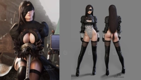 2B与蒂法角色模型2B Tifa Billyhhyb