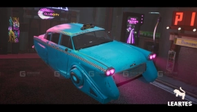 【UE】可驾驶动态赛博朋克未来汽车（赛博朋克车辆） Driveable   Animated Cyberpunk   Futuristic Vehicles (Cyberpunk Vehicles Car)