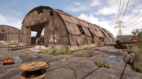 【UE】工业废弃仓库废弃机场  Industrial ABANDONED WAREHOUSE ( ABANDONED HANGAR )