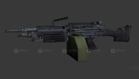 M249轻机枪-M249 3D model-31