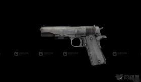 慢射速手枪 - Pistol Slow 3D model-4