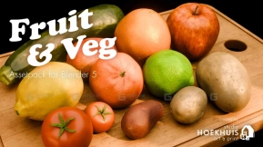 水果与蔬菜资产包适用于Blender 5 Fruit and Veg AssetPack for Blender 5