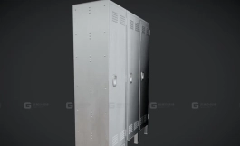 体育器材 足球储物柜 03 PBR游戏就绪 Sports - Soccer Locker 03 - PBR Game Ready
