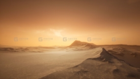 【UE】极光天空山脉沙漠场景