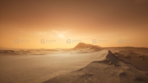 【UE】极光天空山脉沙漠场景